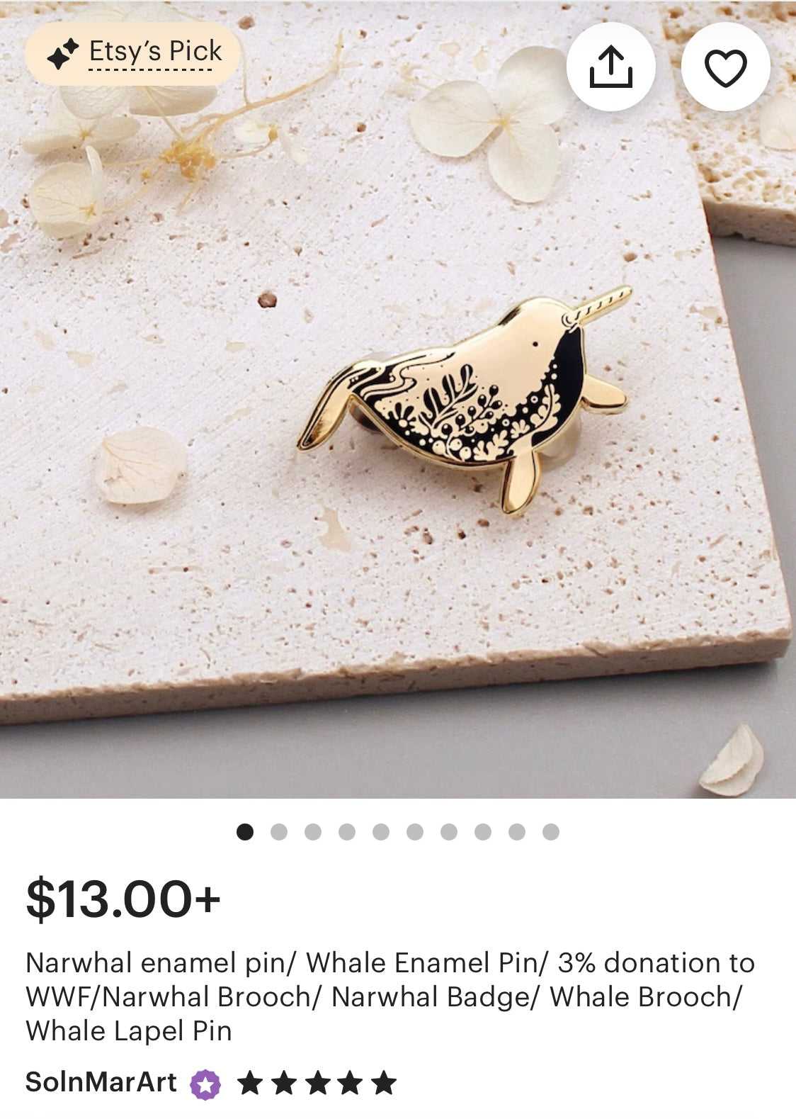 Narwhal Enamel Pin Brooches & Lapel Pins