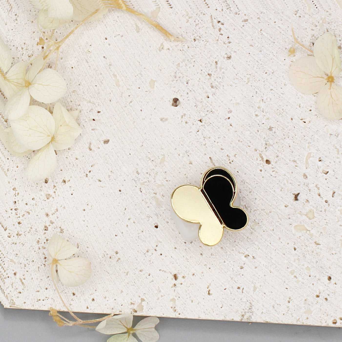 Butterfly Enamel Pin (Black) Brooches & Lapel Pins