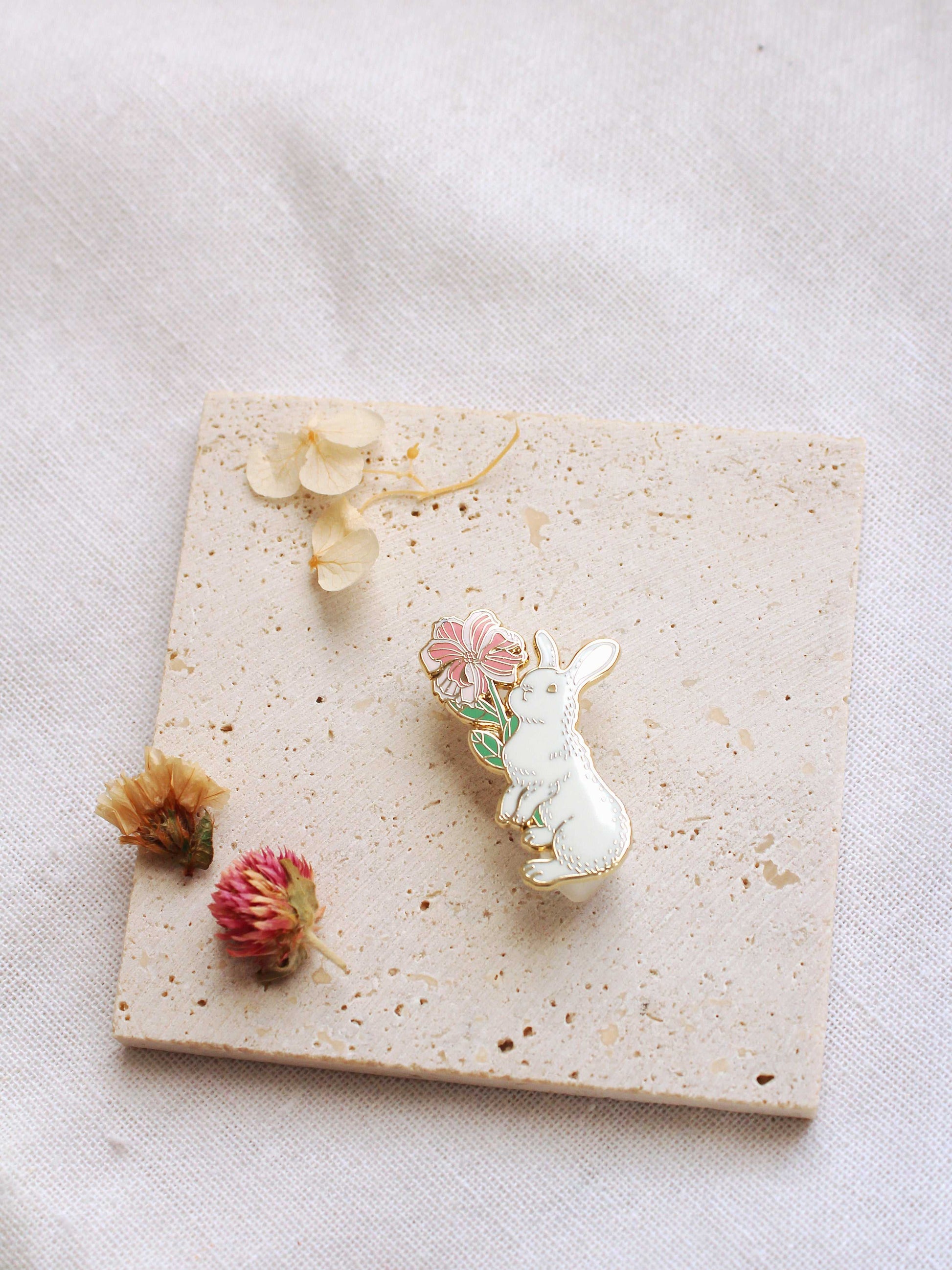 Bunny Rabbit Enamel Pin Brooches & Lapel Pins