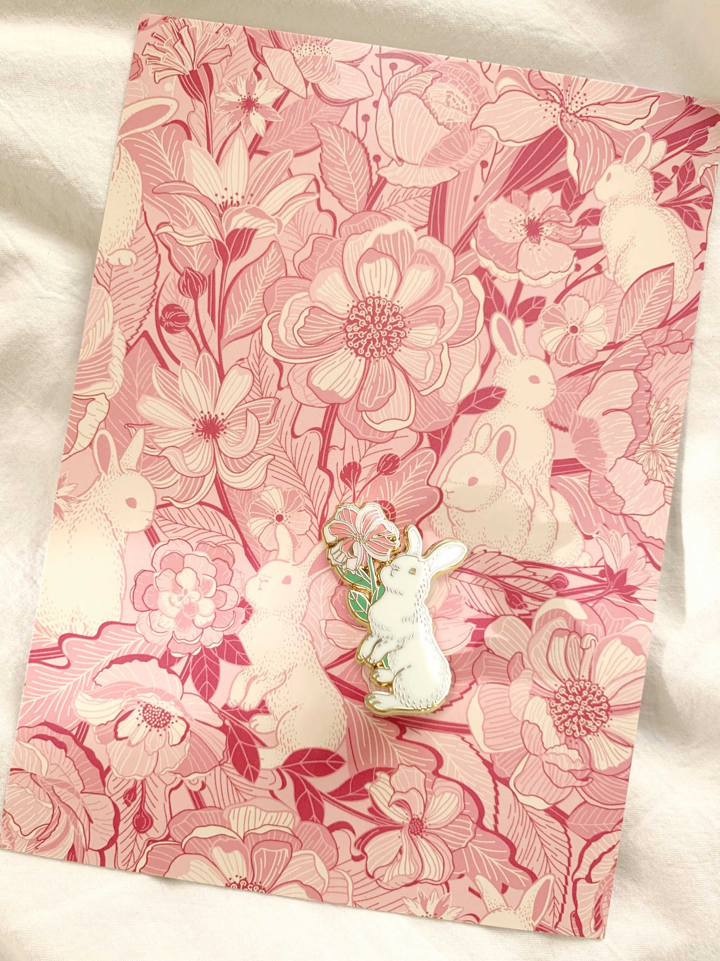 Bunny Rabbit Enamel Pin Brooches & Lapel Pins