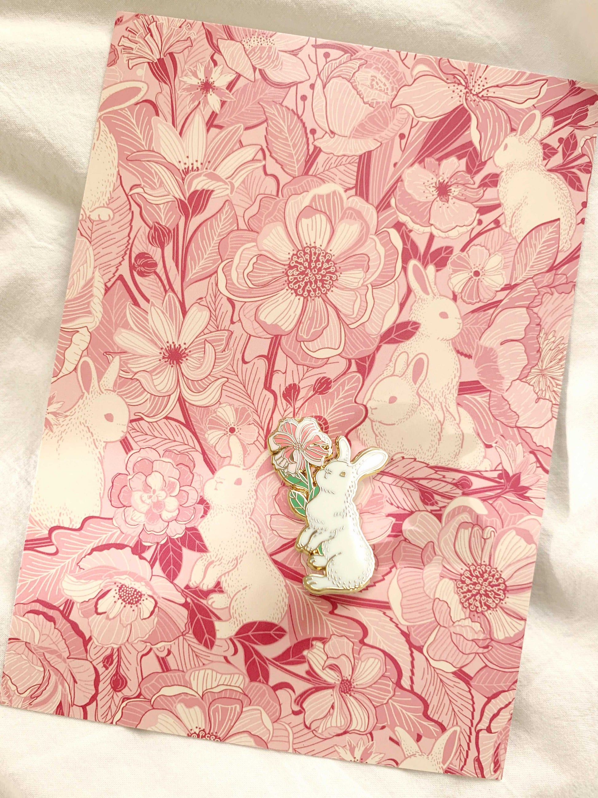 Bunny Rabbit Enamel Pin Brooches & Lapel Pins