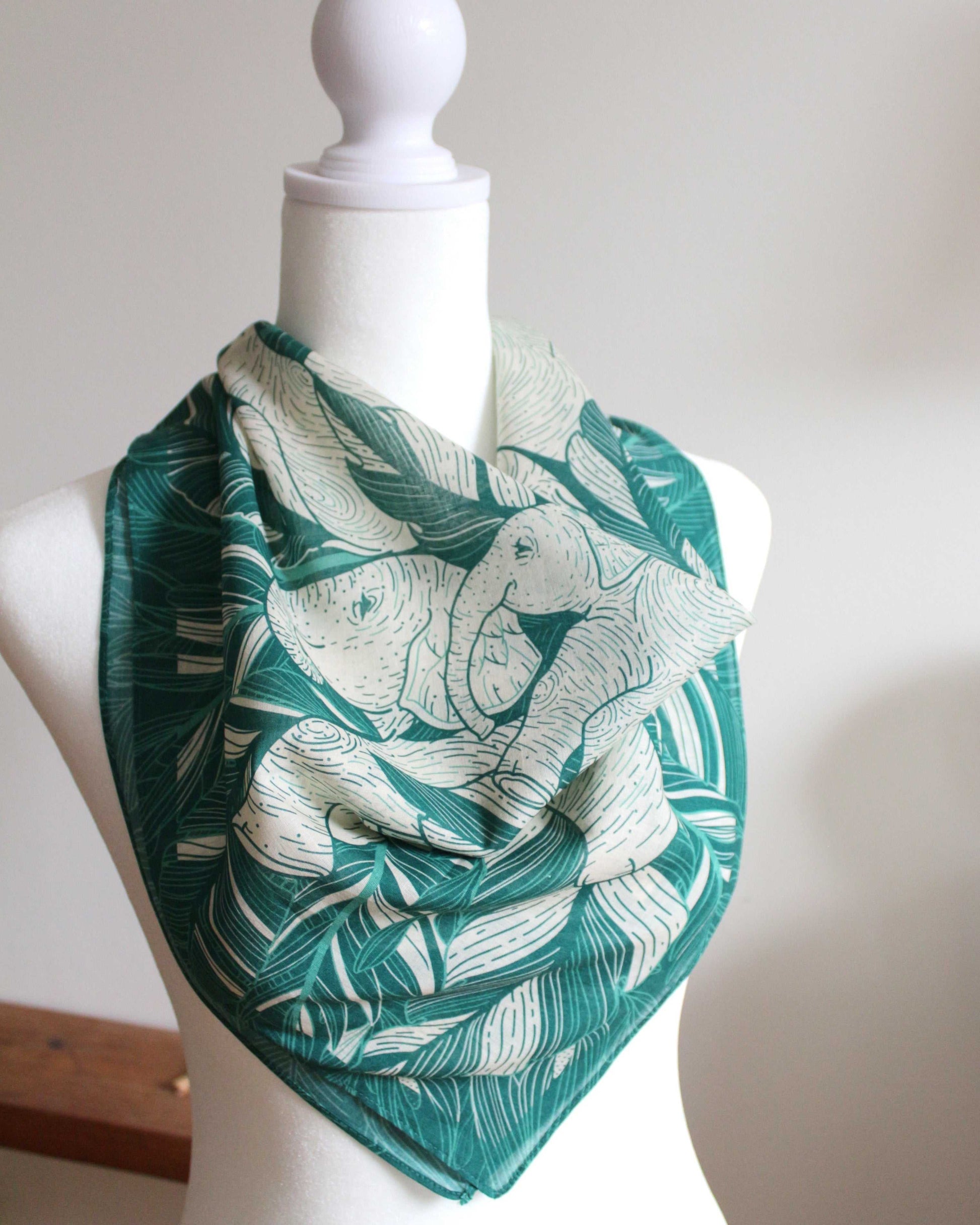 Elephant Tote Bag + Bandana Scarf Set Tote bag