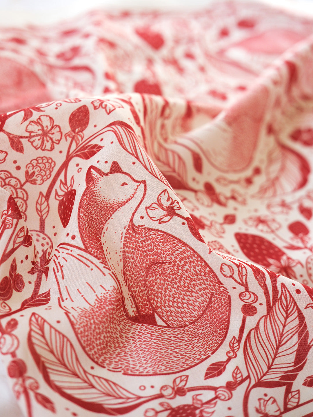 Fox&Berry Bandana Scarf (Off-White)