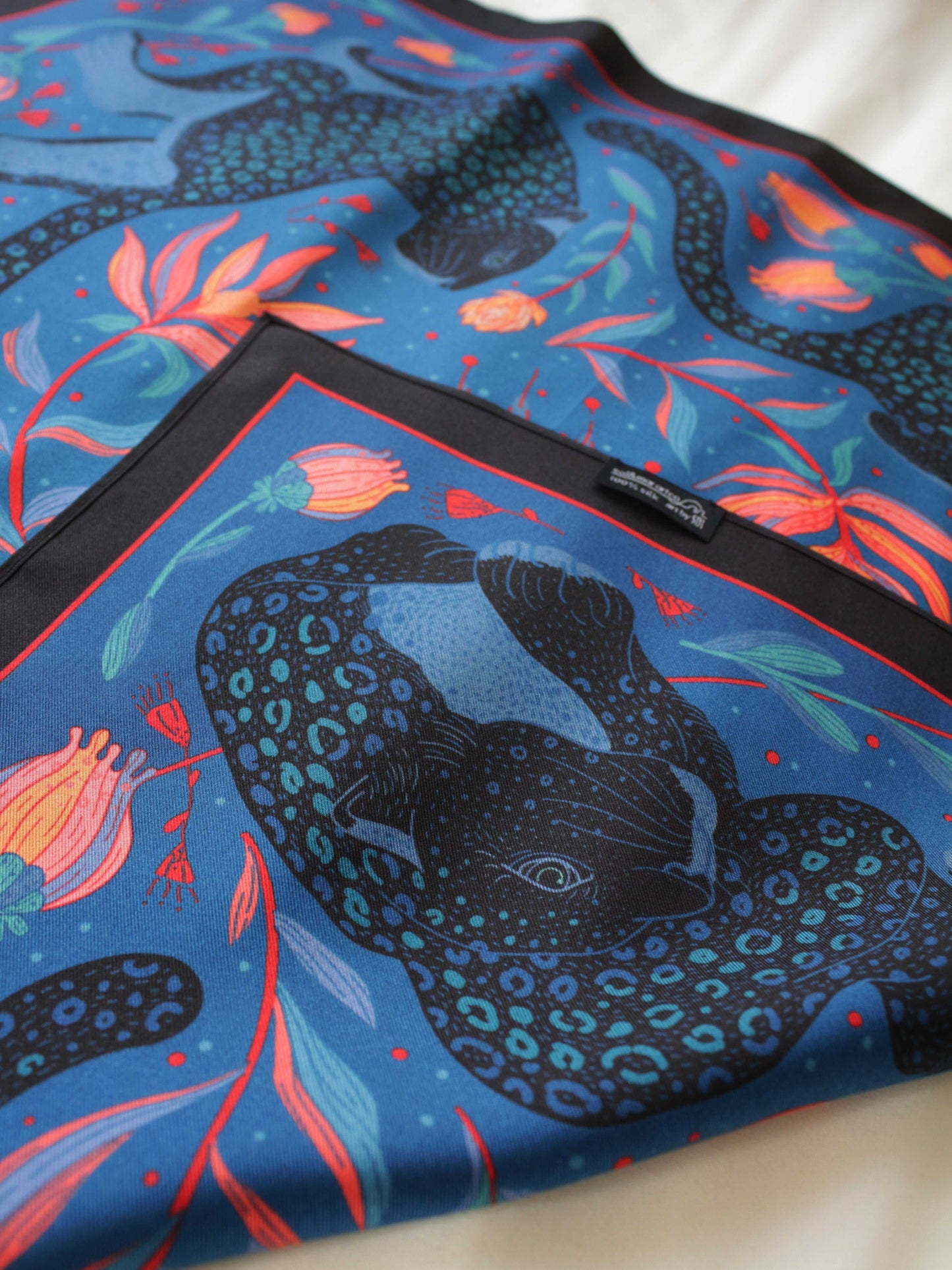 Leopard, and the Sun Silk Twill Scarf Bandana Scarf
