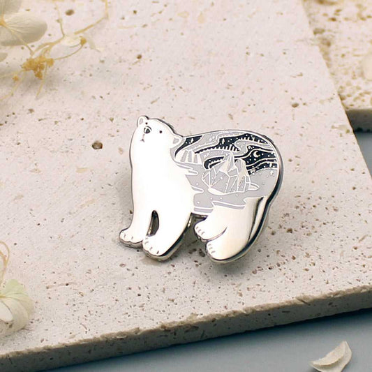 Polar Bear Enamel Pin Brooches & Lapel Pins