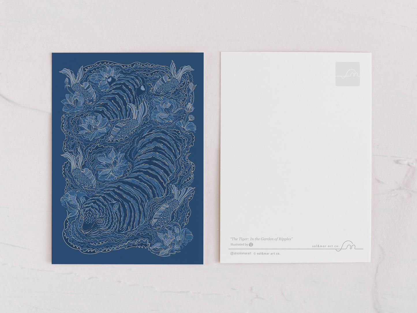 The Tiger: In the Garden of Ripples Art Print