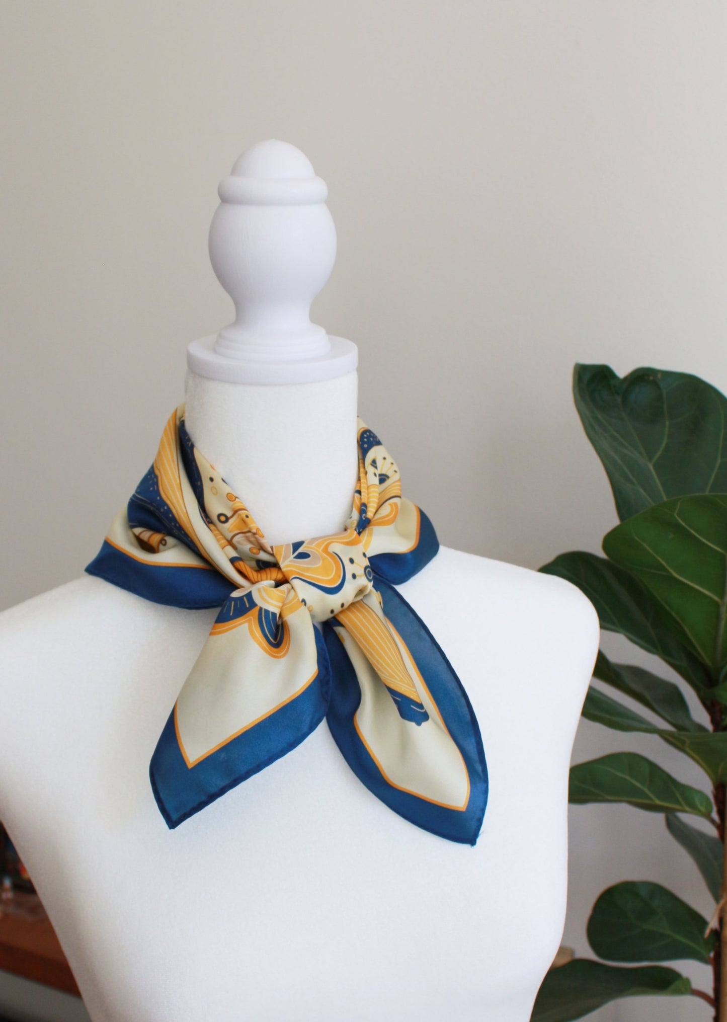 Whale, and the Ocean Silk Scarf