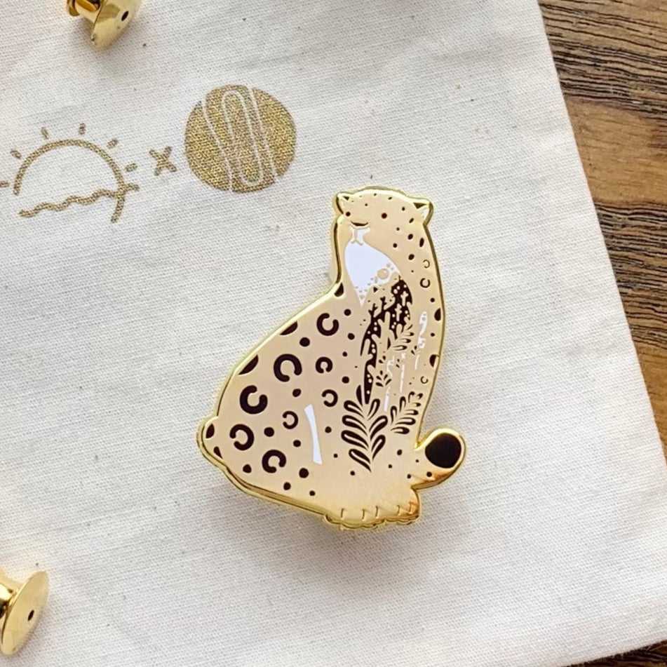Leopard Enamel Pin (Amur Leopard) Brooches & Lapel Pins