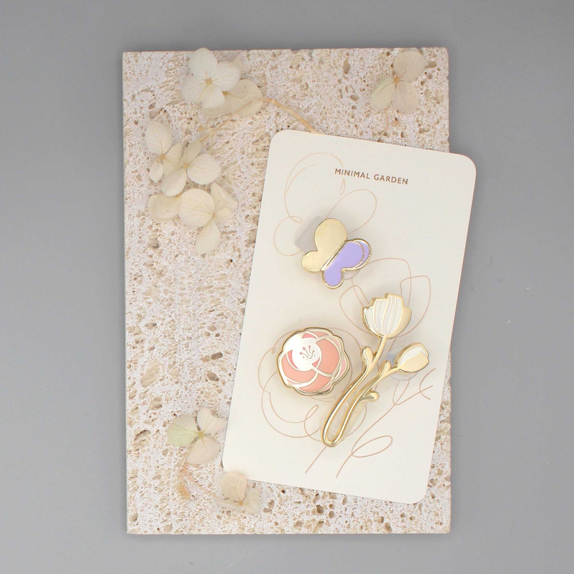 Rose Enamel pin (pink) Brooches & Lapel Pins