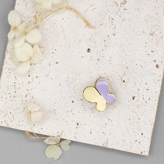 Butterfly Enamel Pin (Violet) Brooches & Lapel Pins