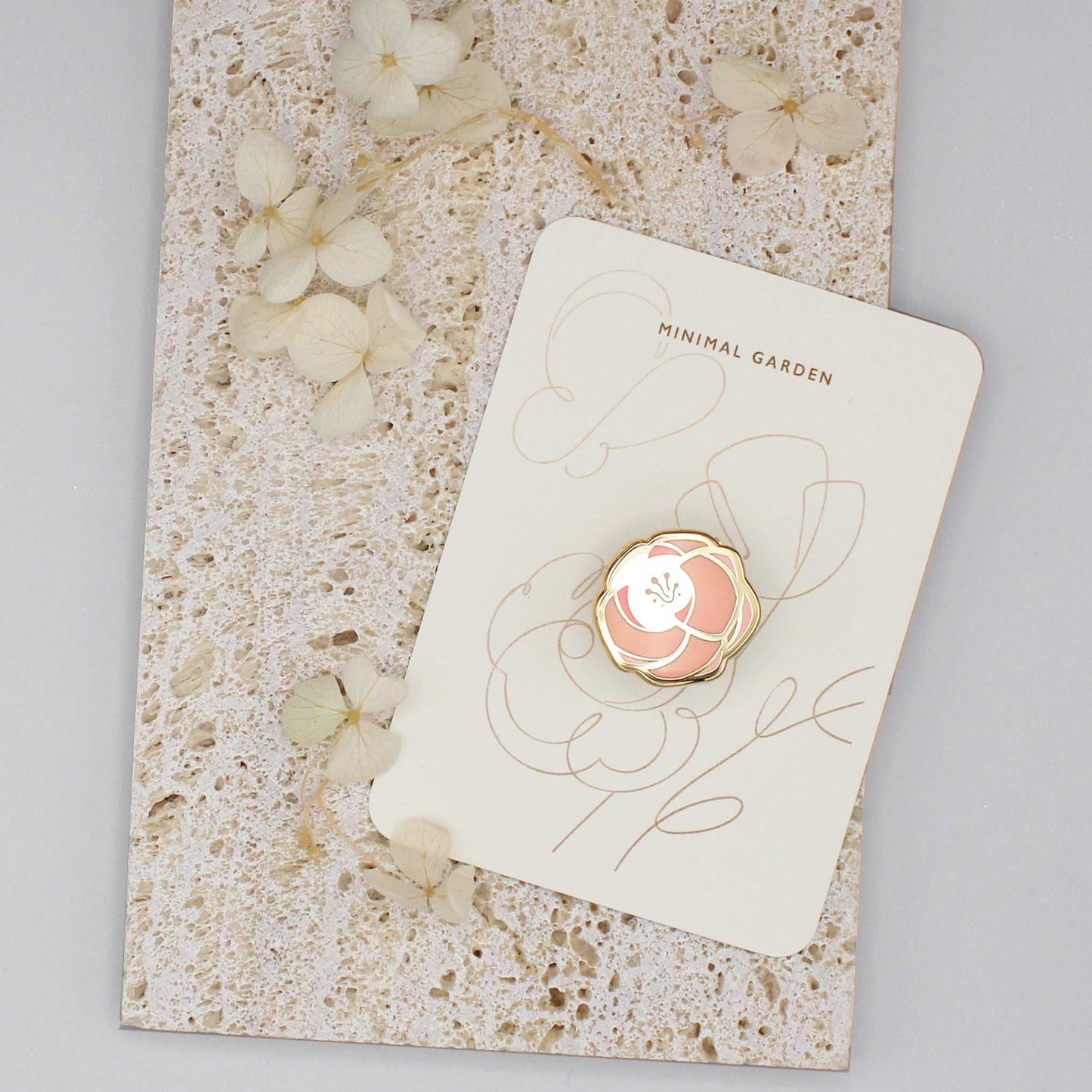 Rose Enamel pin (pink) Brooches & Lapel Pins