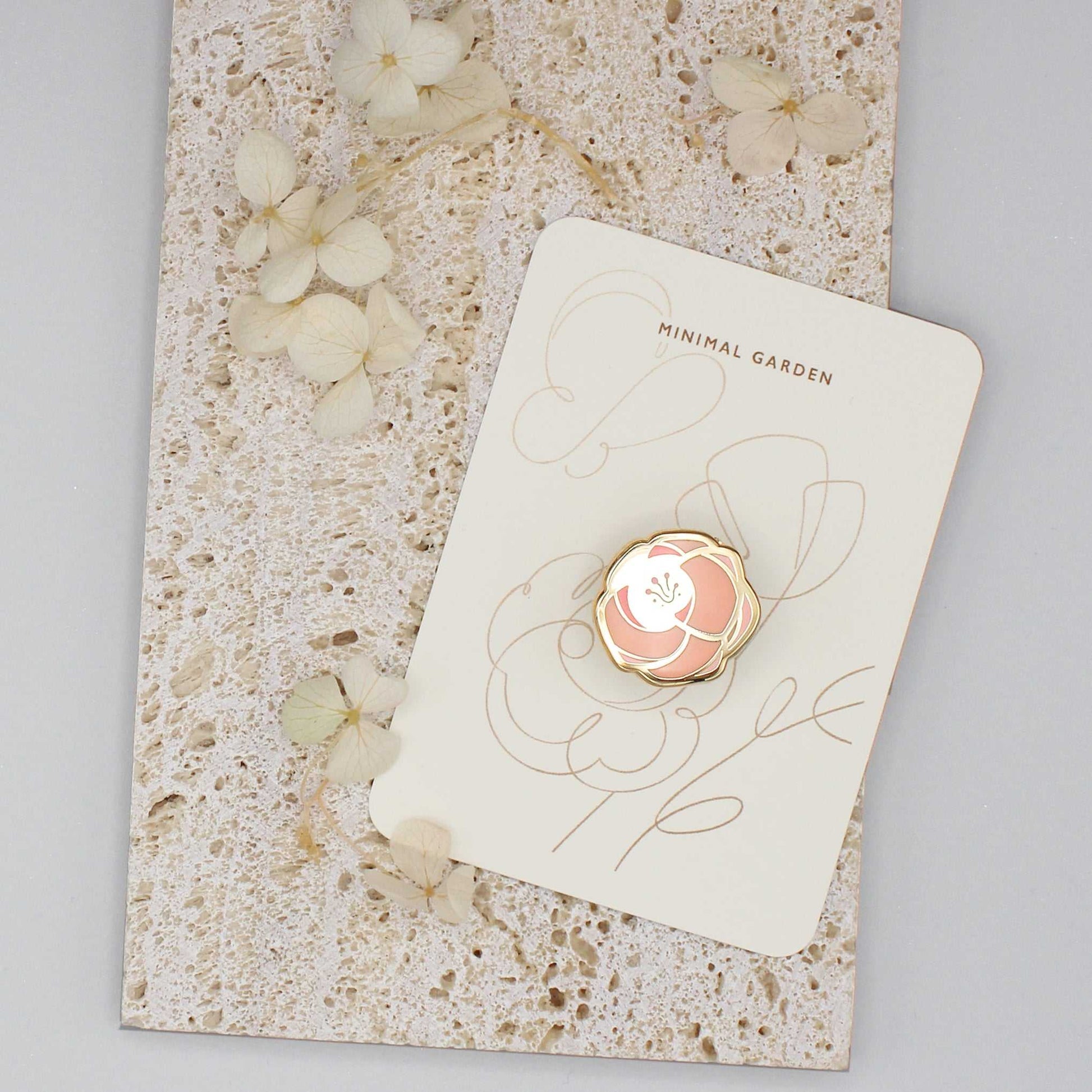 Rose Enamel pin (pink) Brooches & Lapel Pins