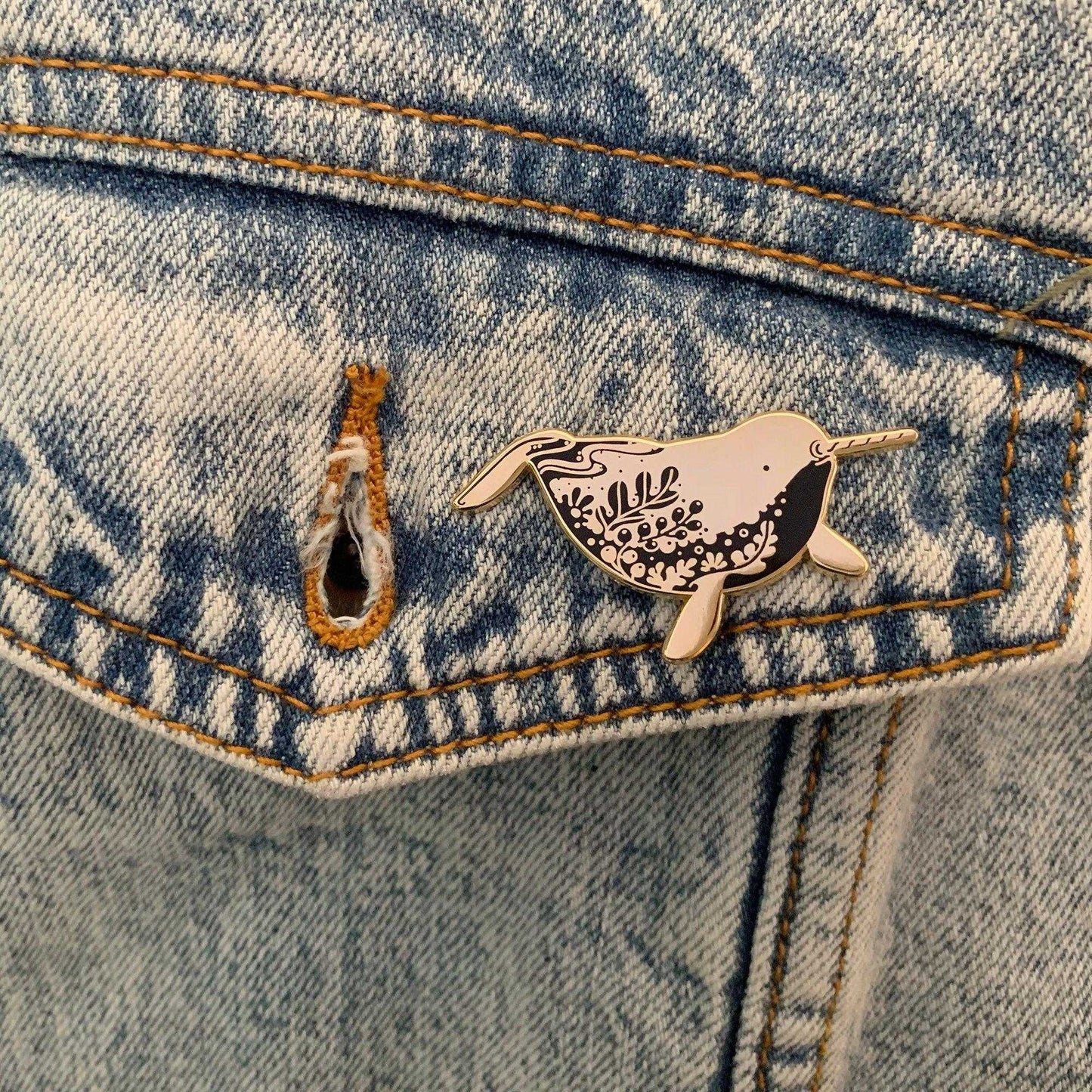 Narwhal Enamel Pin Brooches & Lapel Pins