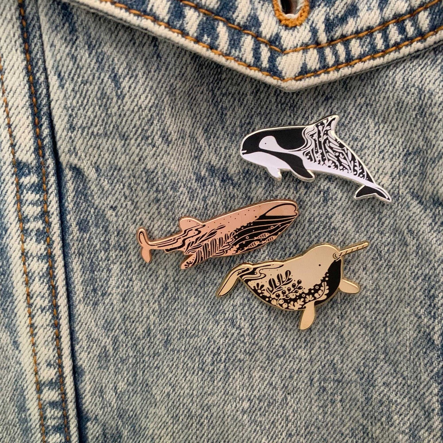Dolphin enamel pin (Vaquita) Brooches & Lapel Pins
