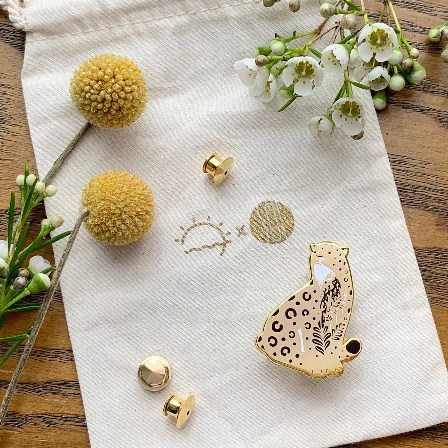 Leopard Enamel Pin (Amur Leopard) Brooches & Lapel Pins