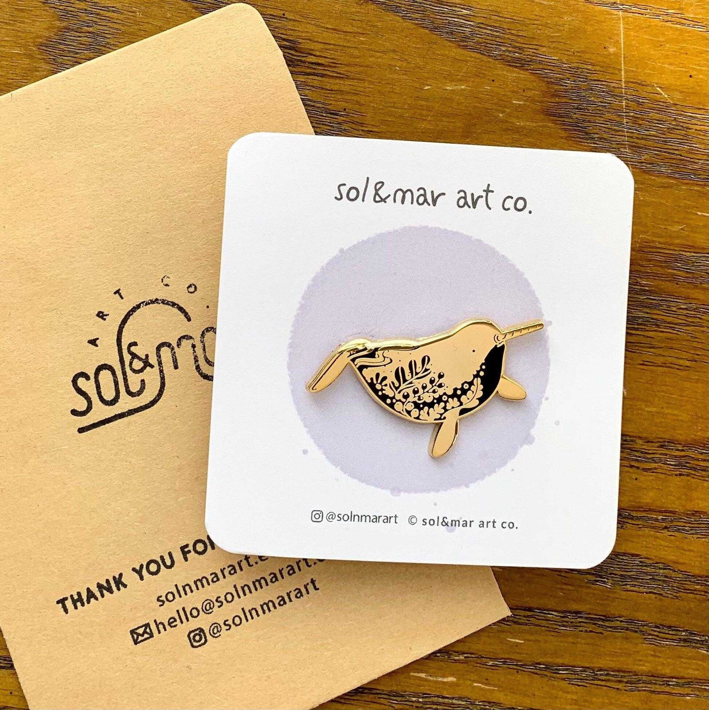 Narwhal Enamel Pin Brooches & Lapel Pins