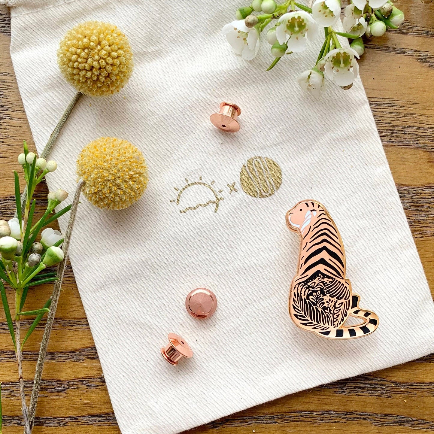 Tiger Enamel Pin (Sunda Tiger) Brooches & Lapel Pins