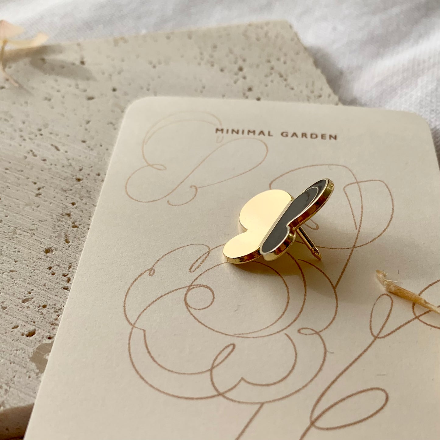 Butterfly Enamel Pin (Black) Brooches & Lapel Pins