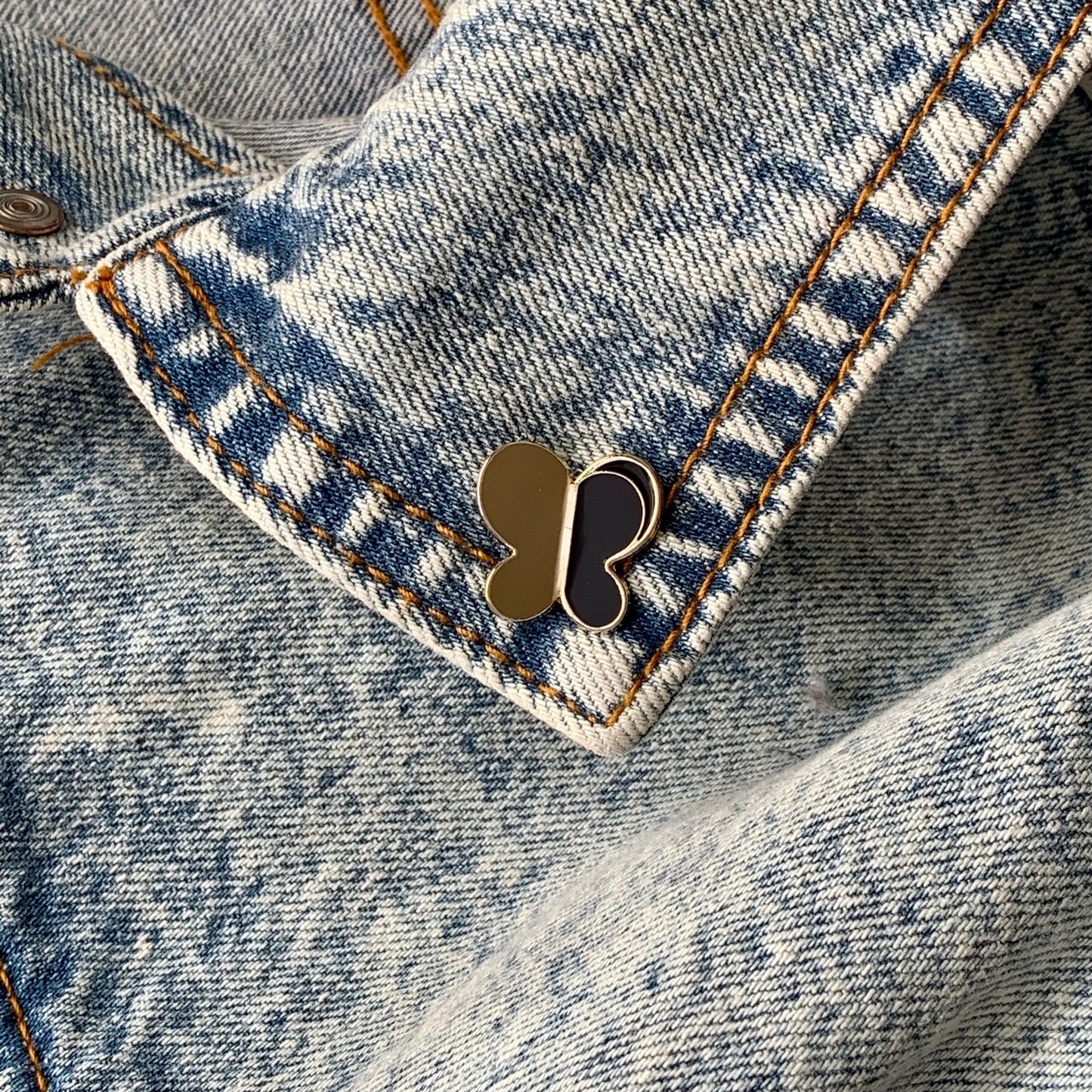 Butterfly Enamel Pin (Black) Brooches & Lapel Pins