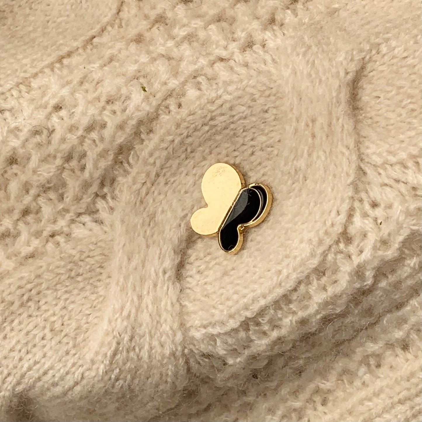Butterfly Enamel Pin (Black) Brooches & Lapel Pins