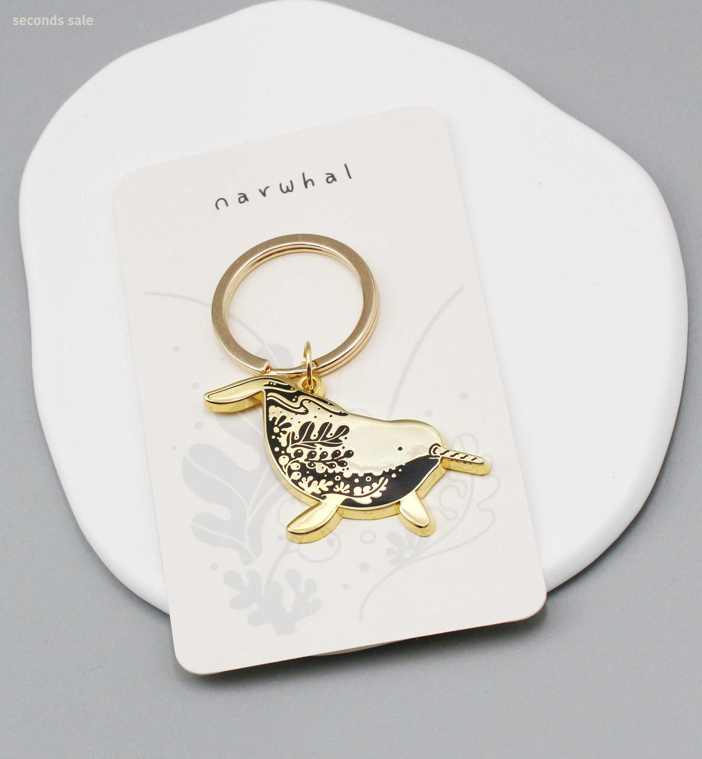 Narwhal Enamel Keychain Keychains
