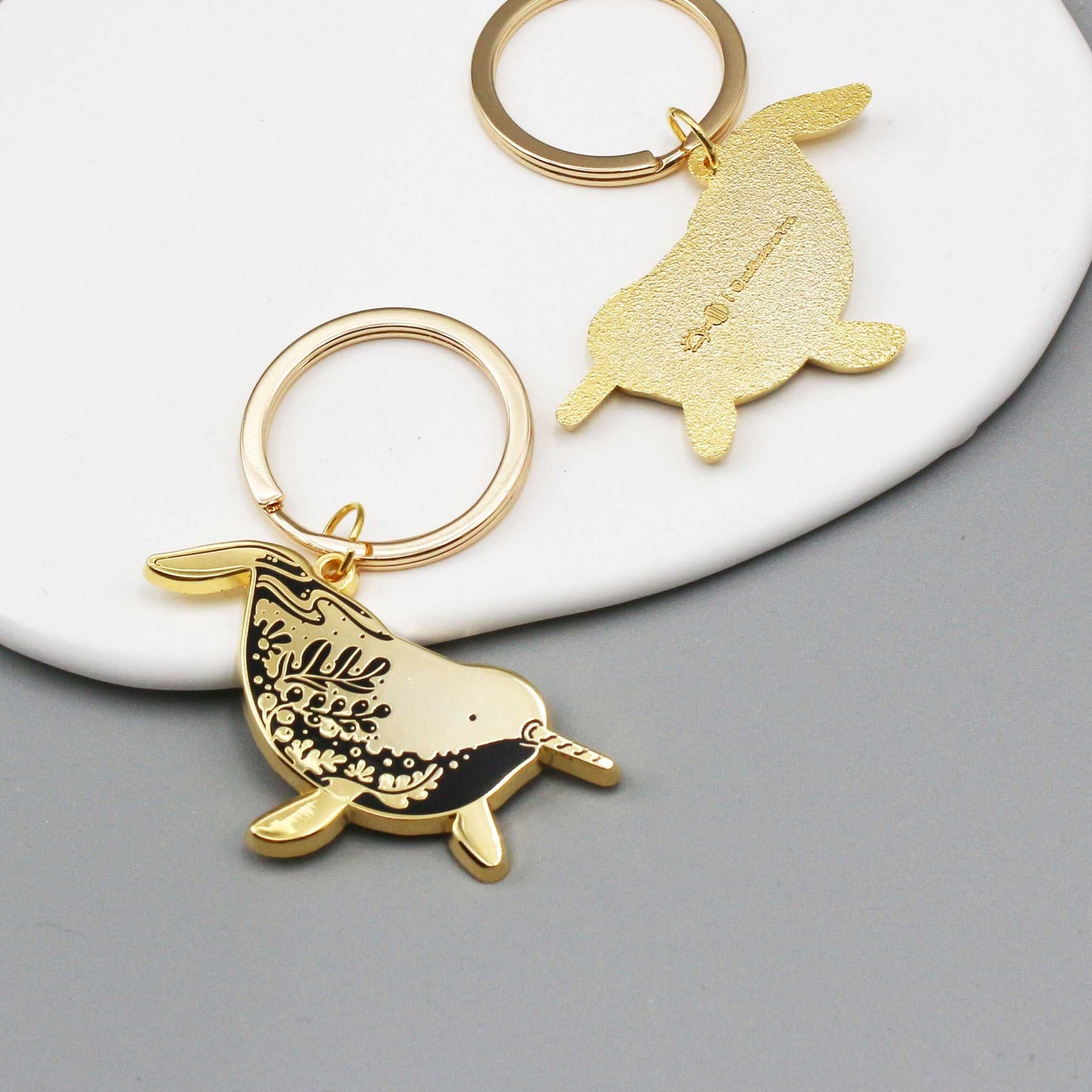 Narwhal Enamel Keychain Keychains