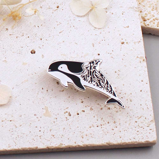 Dolphin enamel pin (Vaquita) Brooches & Lapel Pins