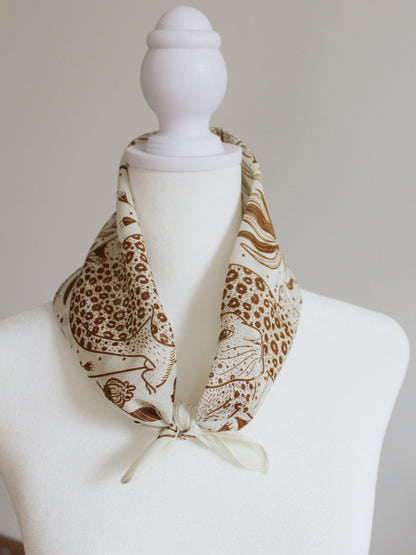 Leopard, and the Sun Bandana Scarf (Off-White/ Redesigned)