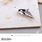 Dolphin enamel pin (Vaquita)