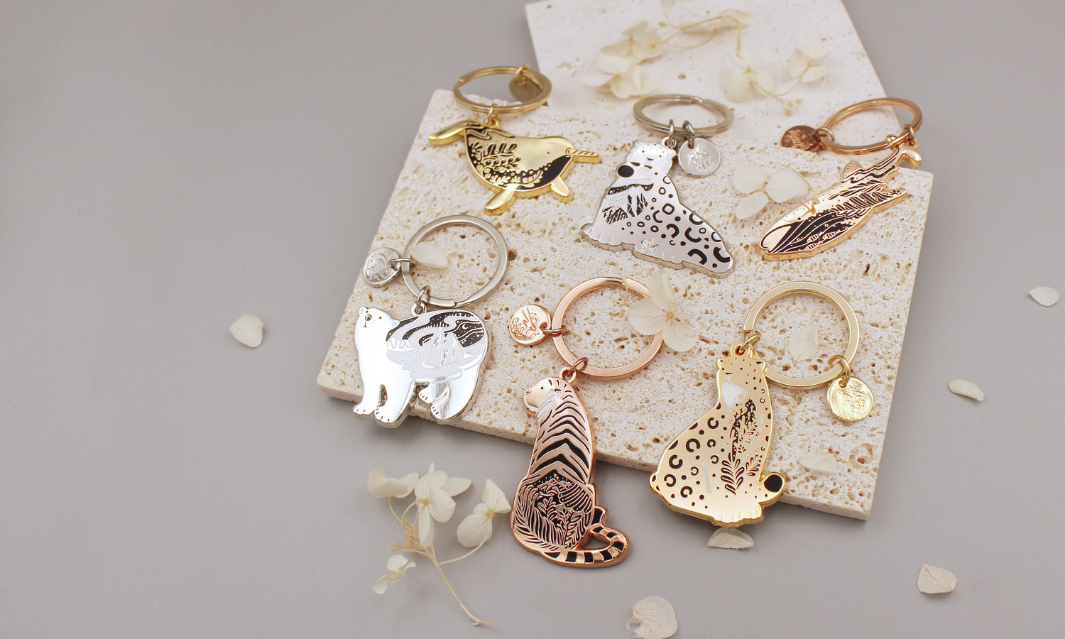 Endangered Animal Keychain Collection | sol&mar art co | Artists+Designers turning art into your daily life | solnmarart