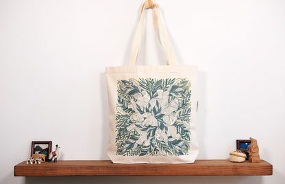 Elephant, "Siesta" Canvas Tote Bag