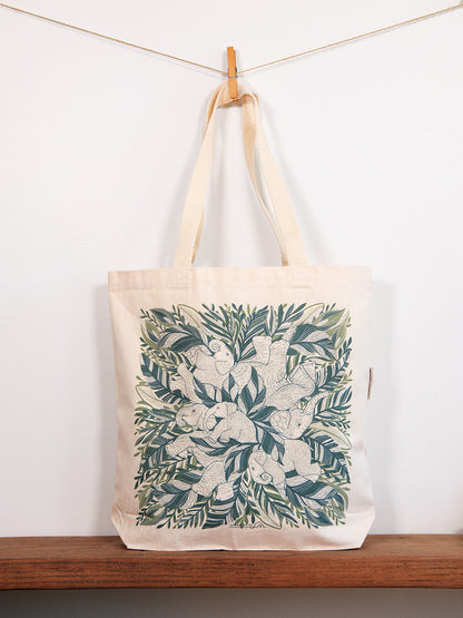 Elephant, "Siesta" Canvas Tote Bag