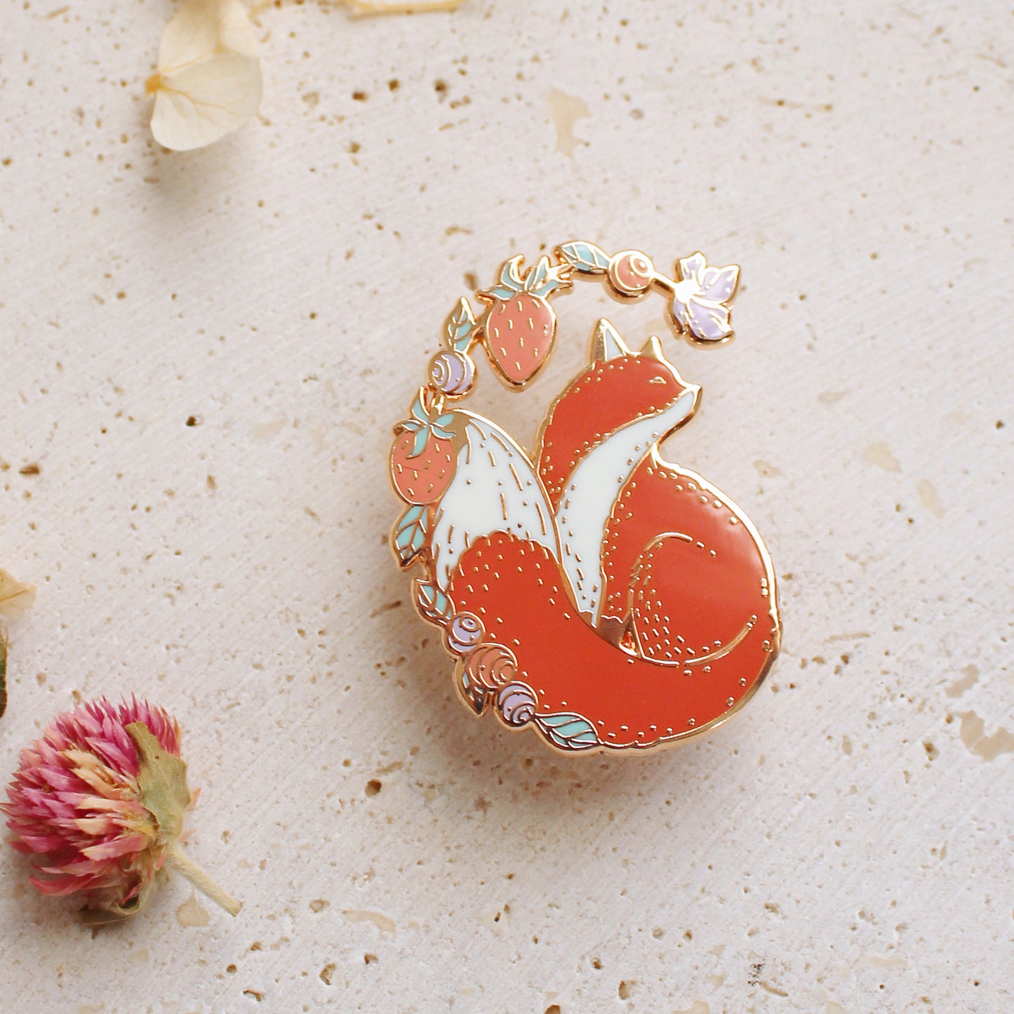 Fox&Berry Enamel Pin