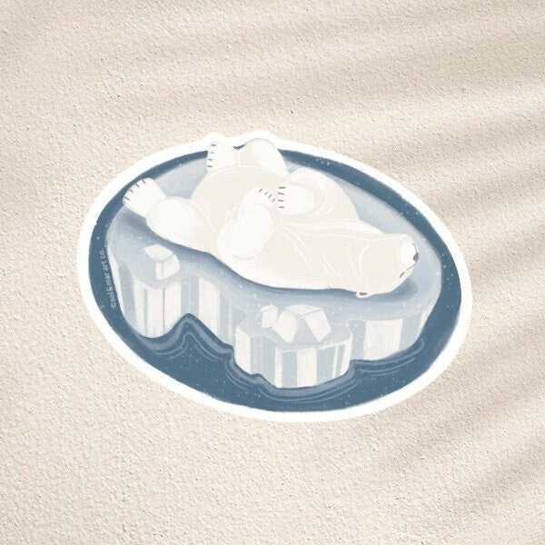 Polar Bear Sticker 03 Decorative Stickers