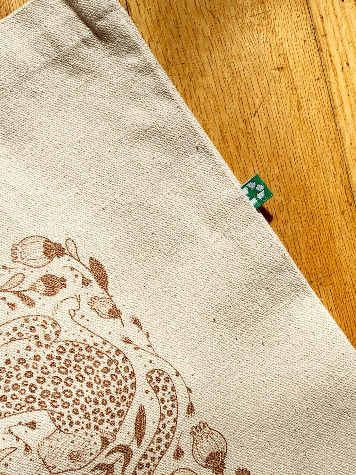 Leopard tote bag + Bandana Gift set (Gold)