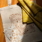 Leopard tote bag + Bandana Gift set (Gold)