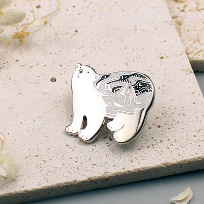 Polar Bear enamel pin