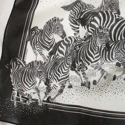 Zebra, "New Beginning" Bandana Scarf (B&W) Bandana Scarf