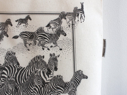 Zebra, "New Beginning"  Canvas Tote Bag