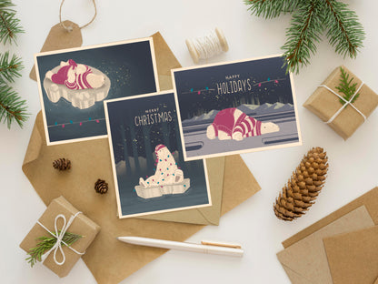 Holiday Polar Bear Card