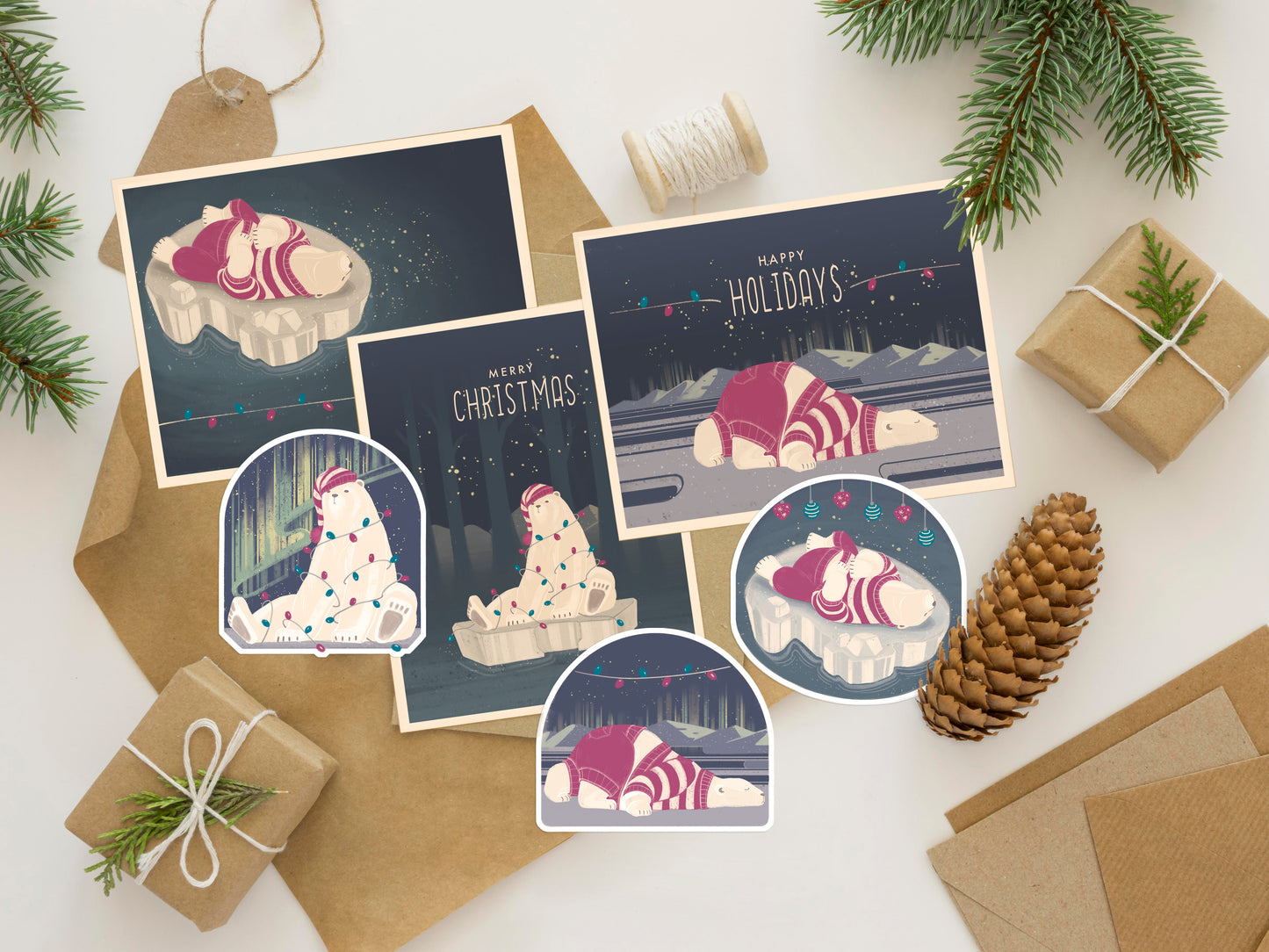 Polar Bear Sticker [Holiday Edition]