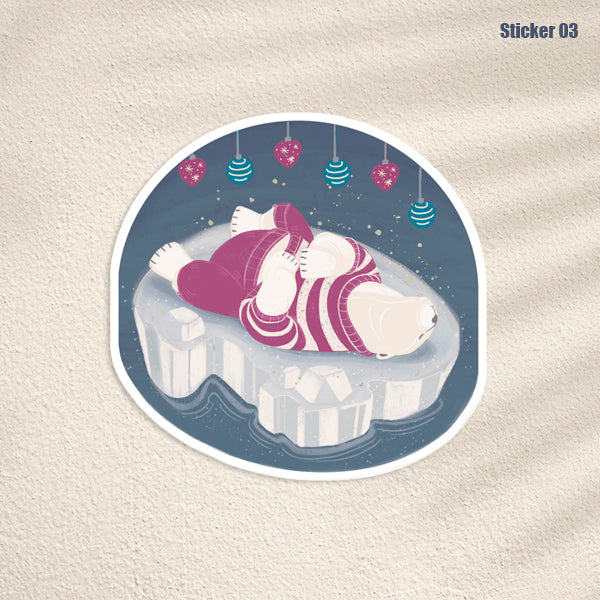 Polar Bear Sticker [Holiday Edition]