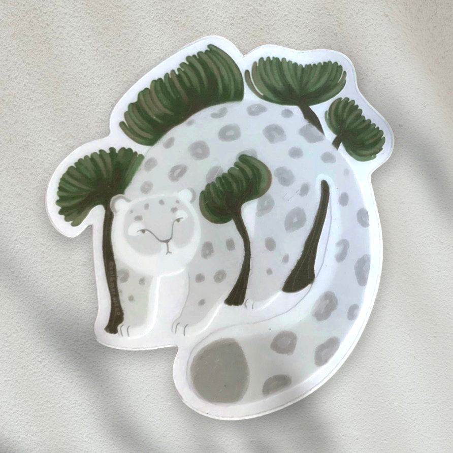 Snow Leopard Sticker 03