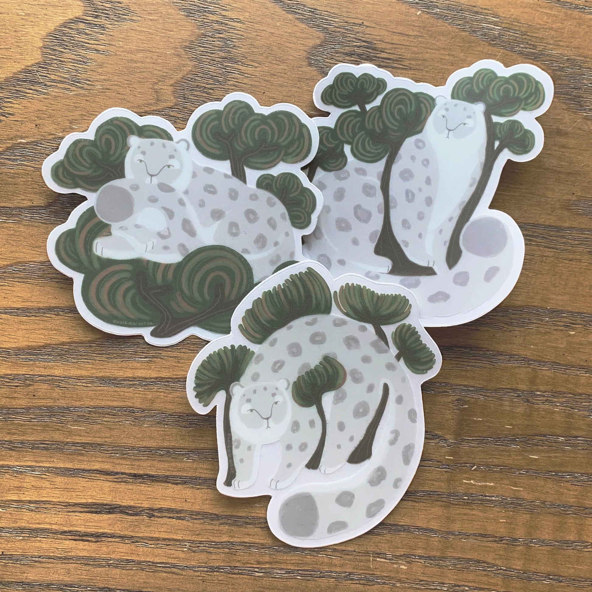 Snow Leopard Sticker 03