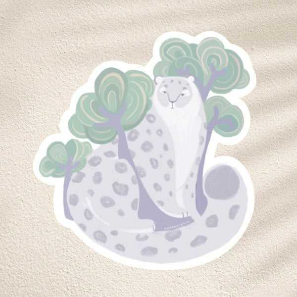 Snow Leopard Sticker 01