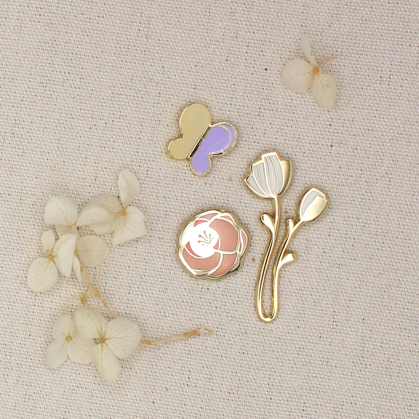 Minimal Garden Pin Collection