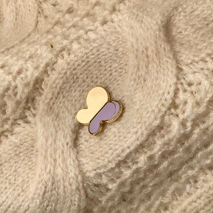 Butterfly Enamel pin (violet)